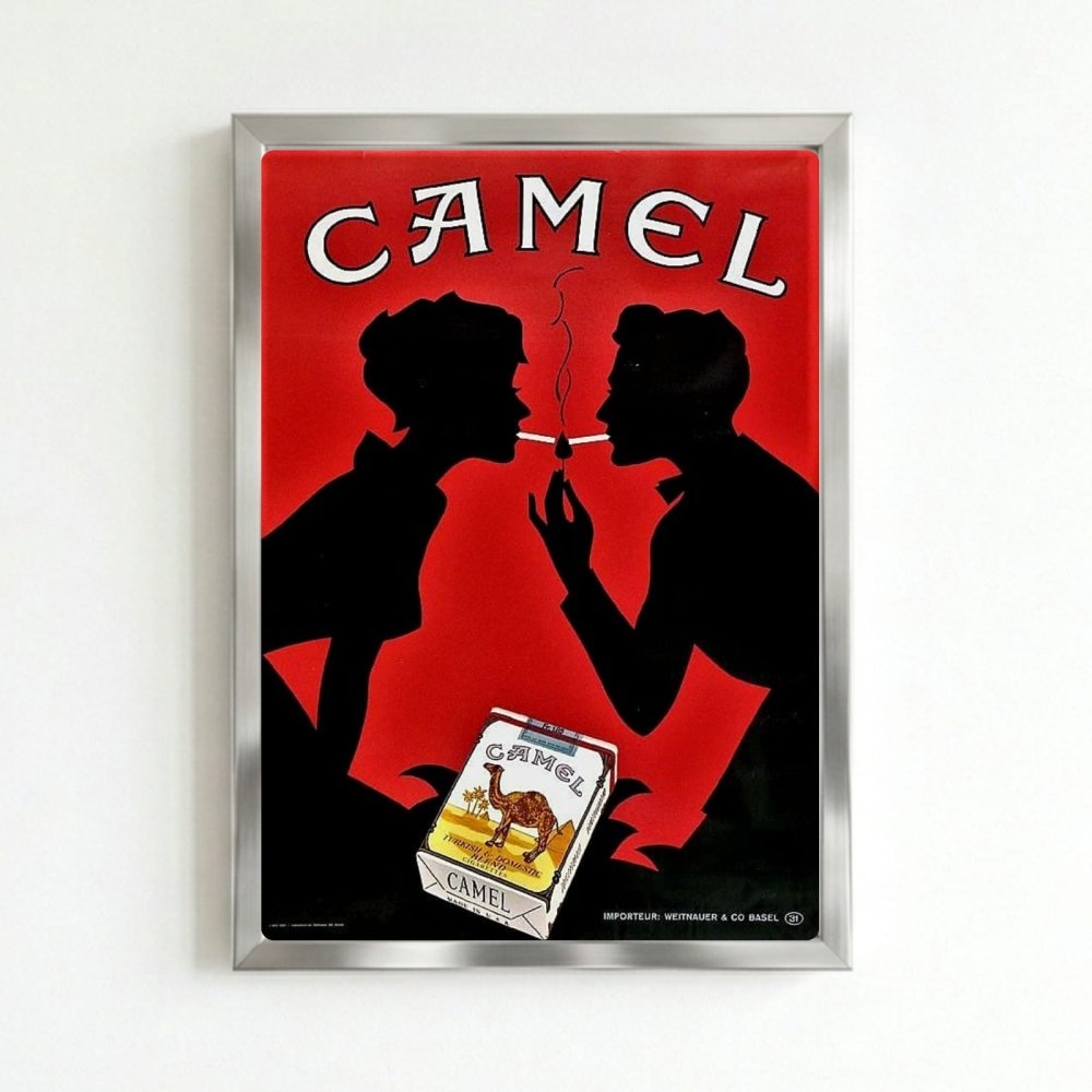 bar and restaurant decoration, camel cigarette - Vibes Districtbar and restaurant decoration, camel cigarette poster BiancoVibes District