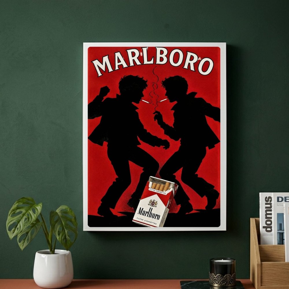 bar and restaurant decoration, camel cigarette - Vibes Districtbar and restaurant decoration, camel cigarette poster BiancoVibes District