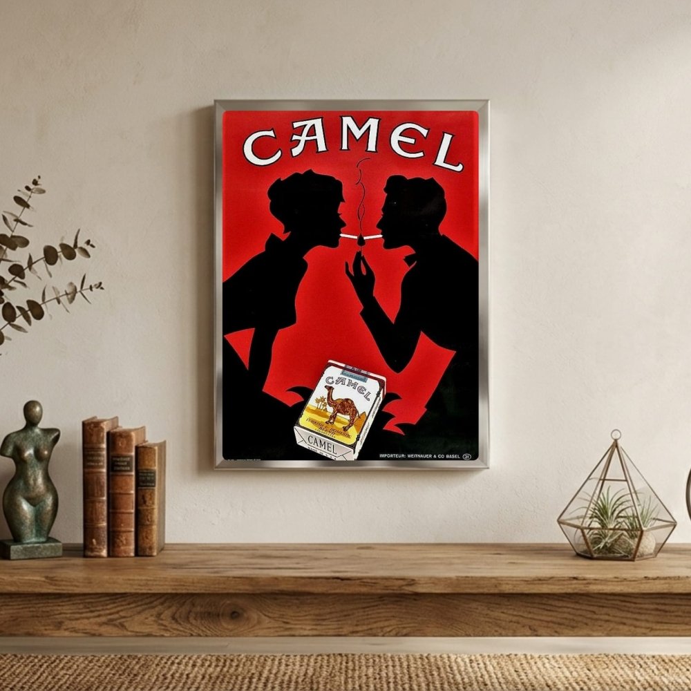 bar and restaurant decoration, camel cigarette - Vibes Districtbar and restaurant decoration, camel cigarette poster BiancoVibes District