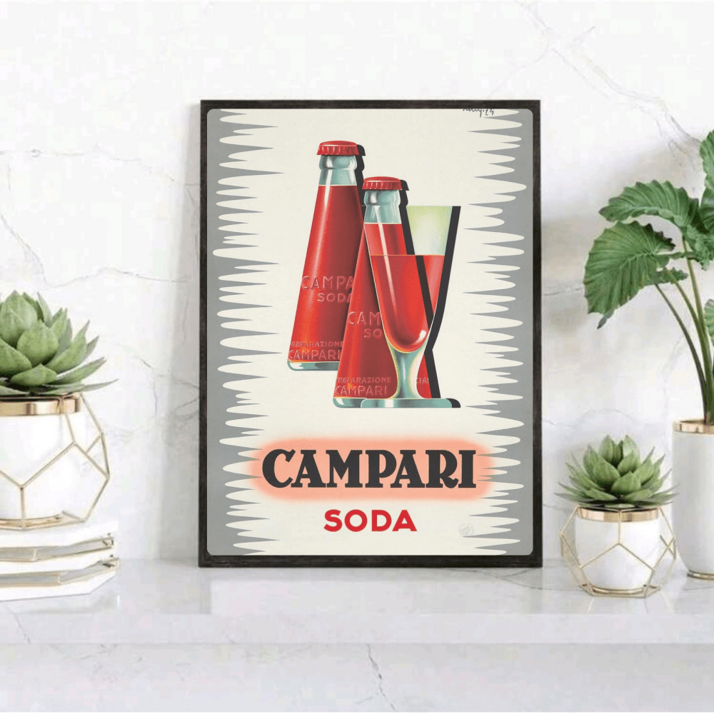 bar and restaurant decoration, campari - Vibes Districtbar and restaurant decoration, campari poster GoldVibes District
