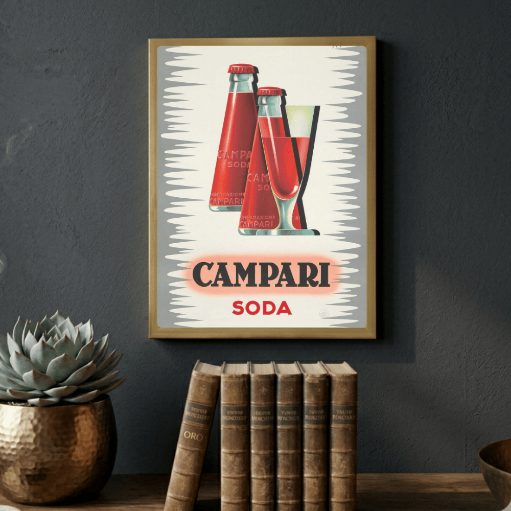 bar and restaurant decoration, campari - Vibes Districtbar and restaurant decoration, campari poster GoldVibes District