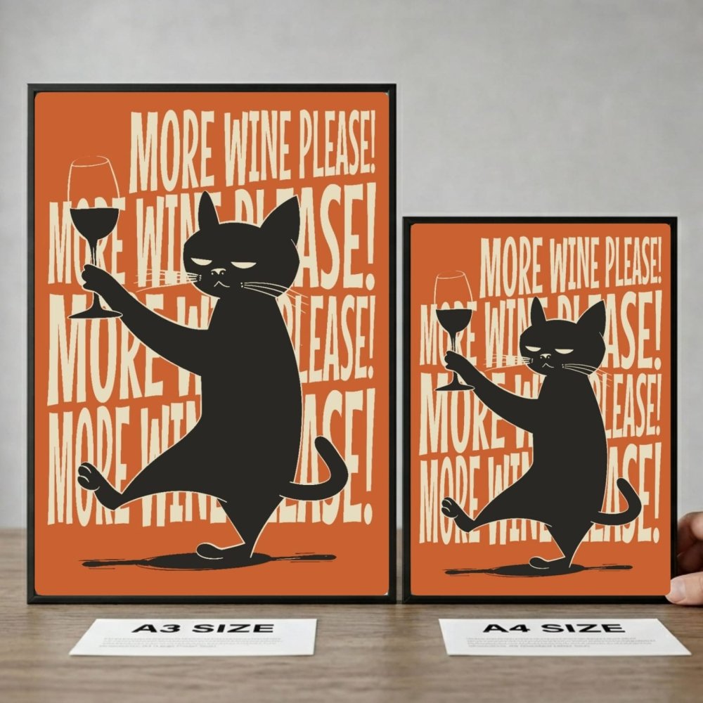 bar and restaurant decoration cat - Vibes Districtbar and restaurant decoration cat poster BiancoVibes District
