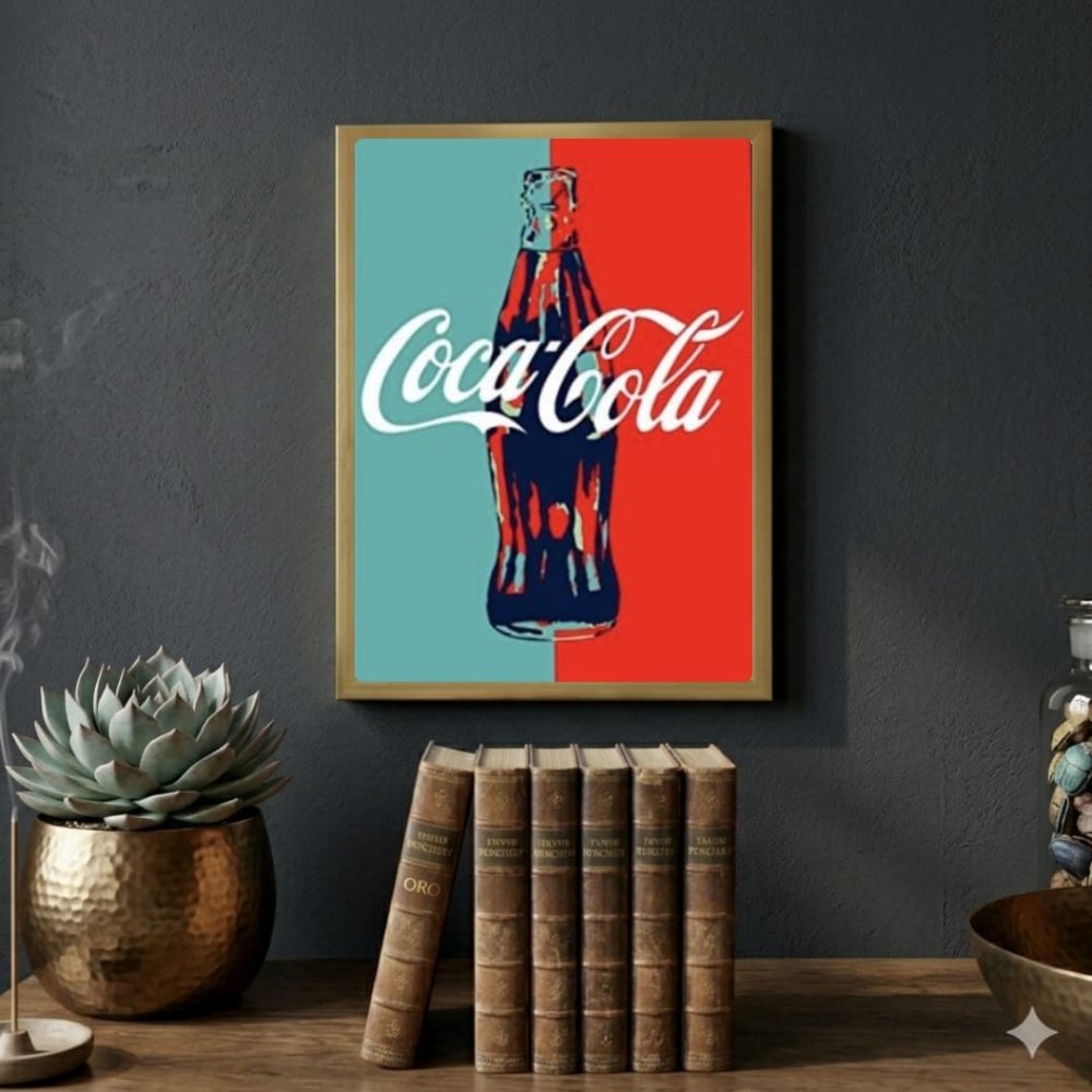 bar and restaurant decoration, coca cola - Vibes Districtbar and restaurant decoration, coca cola poster SilverVibes District