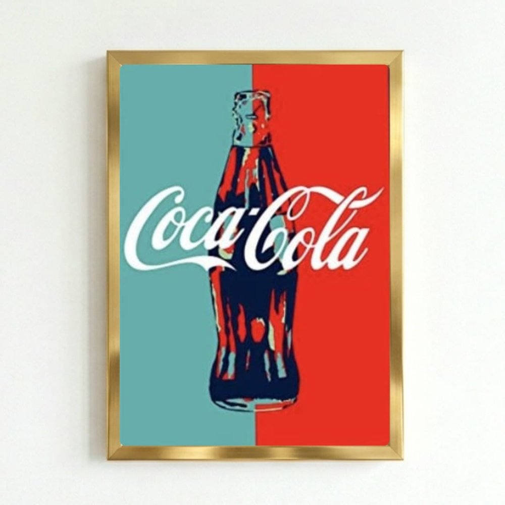 bar and restaurant decoration, coca cola - Vibes Districtbar and restaurant decoration, coca cola poster GoldVibes District