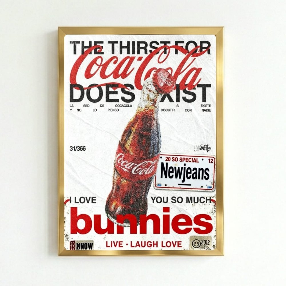 bar and restaurant decoration, coca cola - Vibes Districtbar and restaurant decoration, coca cola poster GoldVibes District