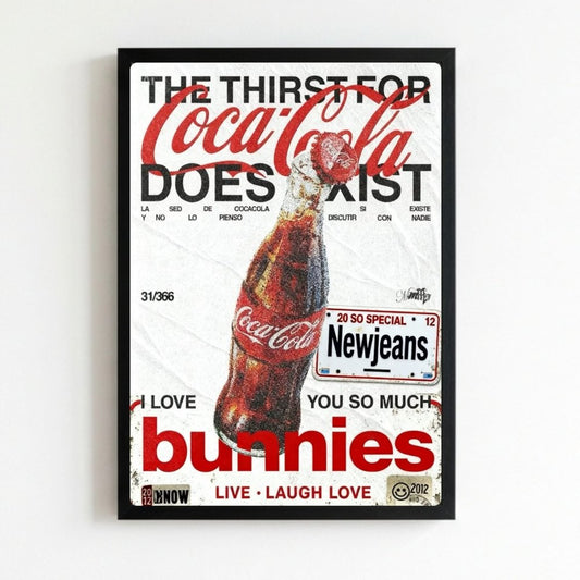 bar and restaurant decoration, coca cola - Vibes Districtbar and restaurant decoration, coca cola poster NeroVibes District