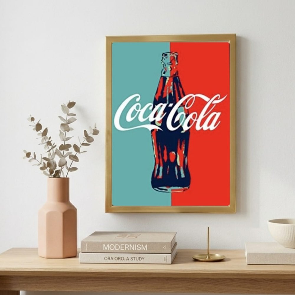 bar and restaurant decoration, coca cola - Vibes Districtbar and restaurant decoration, coca cola poster SilverVibes District