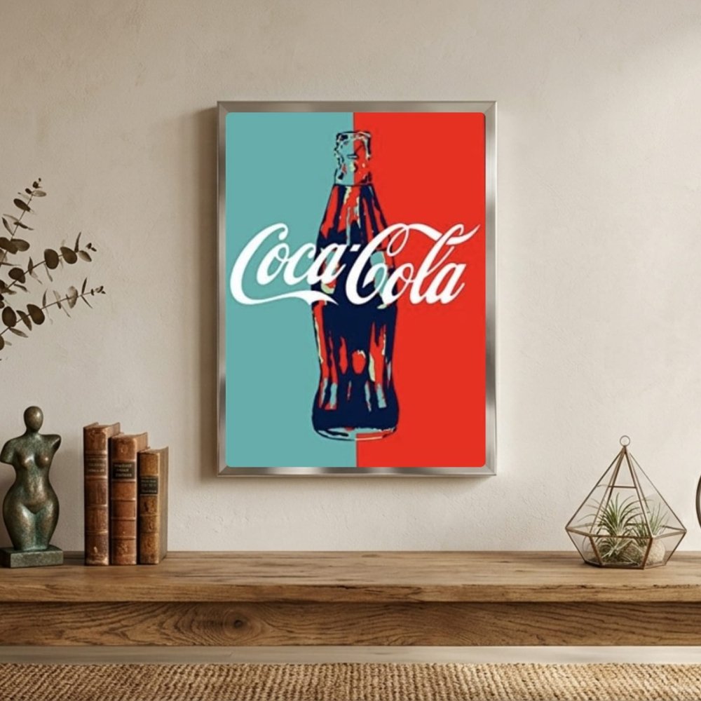 bar and restaurant decoration, coca cola - Vibes Districtbar and restaurant decoration, coca cola poster SilverVibes District