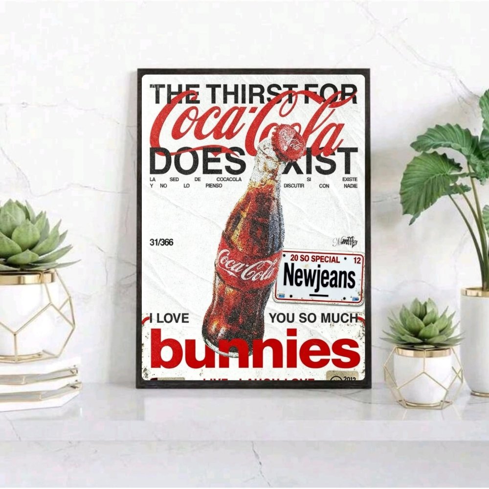 bar and restaurant decoration, coca cola - Vibes Districtbar and restaurant decoration, coca cola poster BiancoVibes District