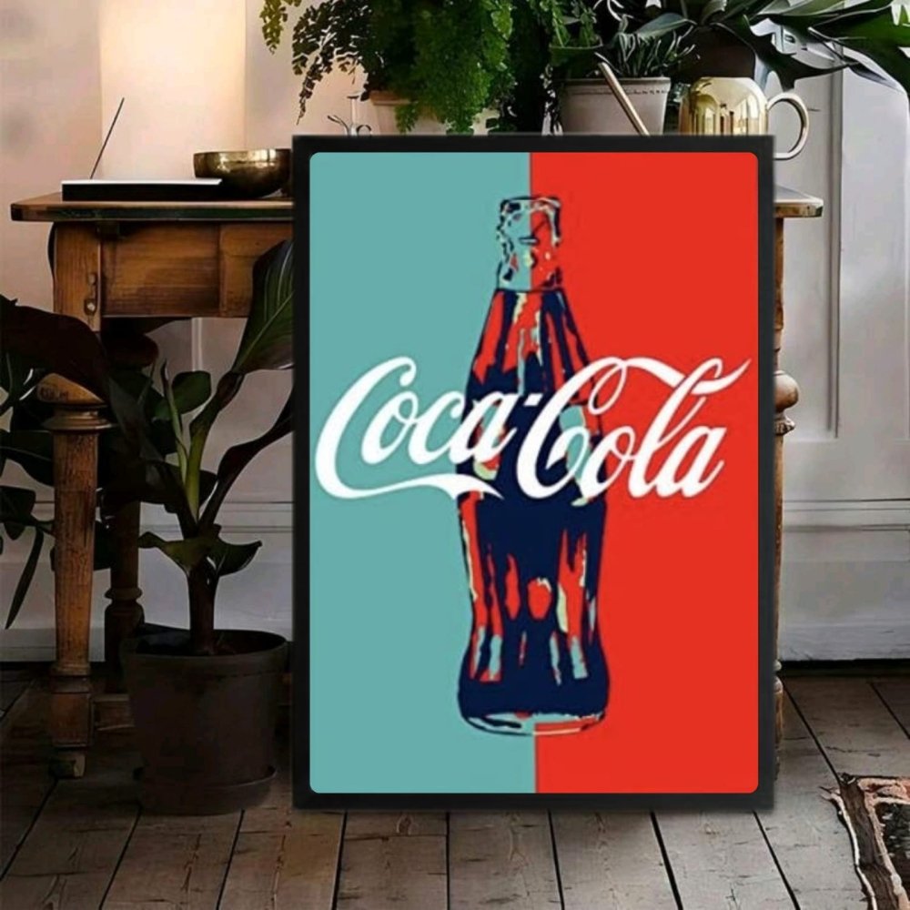 bar and restaurant decoration, coca cola - Vibes Districtbar and restaurant decoration, coca cola poster SilverVibes District