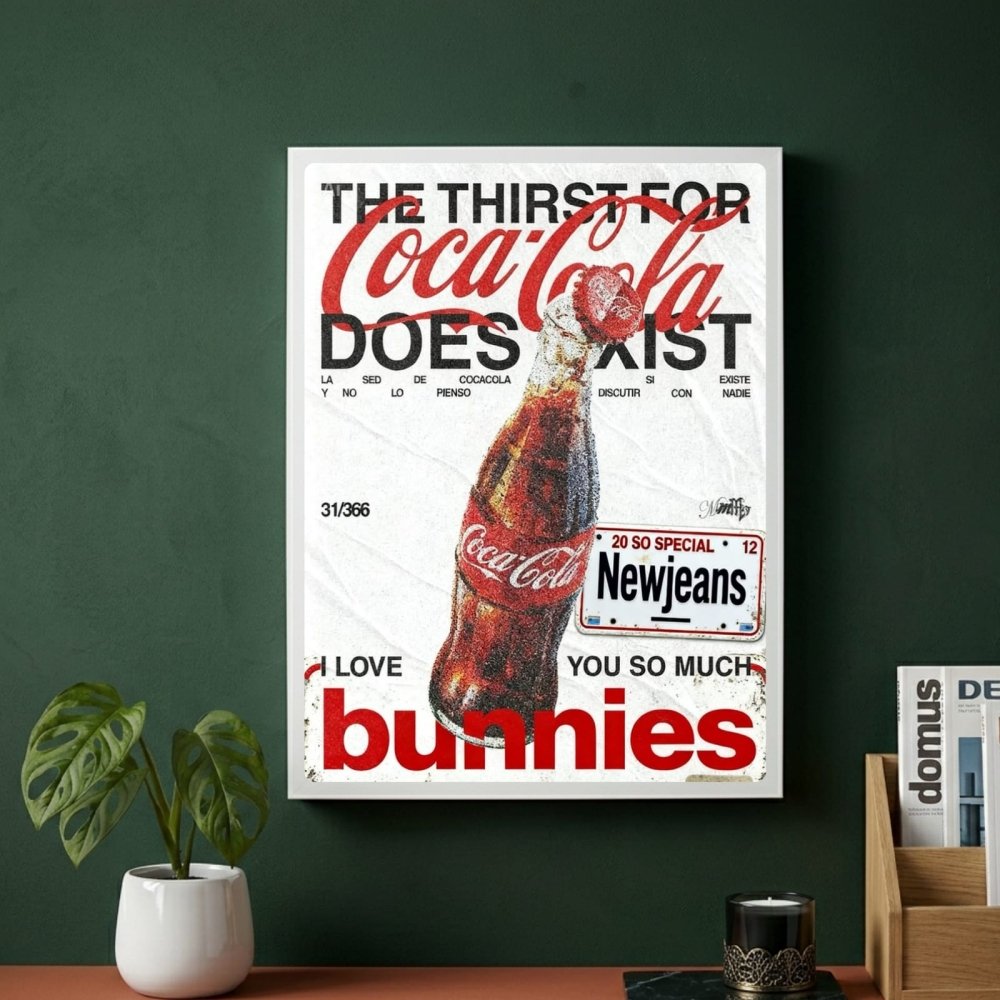 bar and restaurant decoration, coca cola - Vibes Districtbar and restaurant decoration, coca cola poster BiancoVibes District