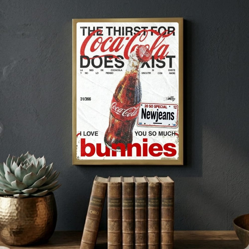 bar and restaurant decoration, coca cola - Vibes Districtbar and restaurant decoration, coca cola poster BiancoVibes District