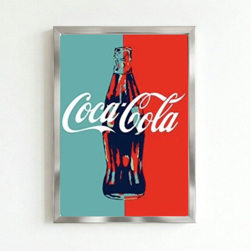 bar and restaurant decoration, coca cola - Vibes Districtbar and restaurant decoration, coca cola poster SilverVibes District
