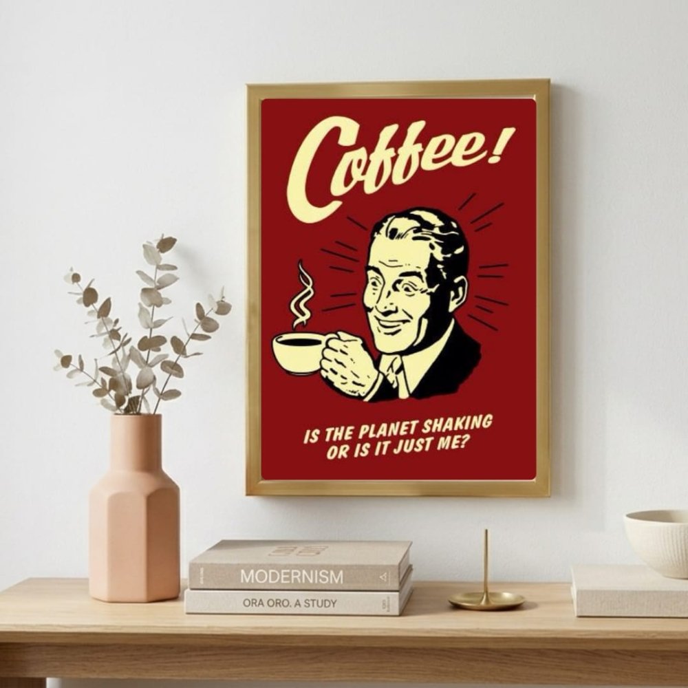 bar and restaurant decoration, coffee - Vibes Districtbar and restaurant decoration, coffee poster GoldVibes District