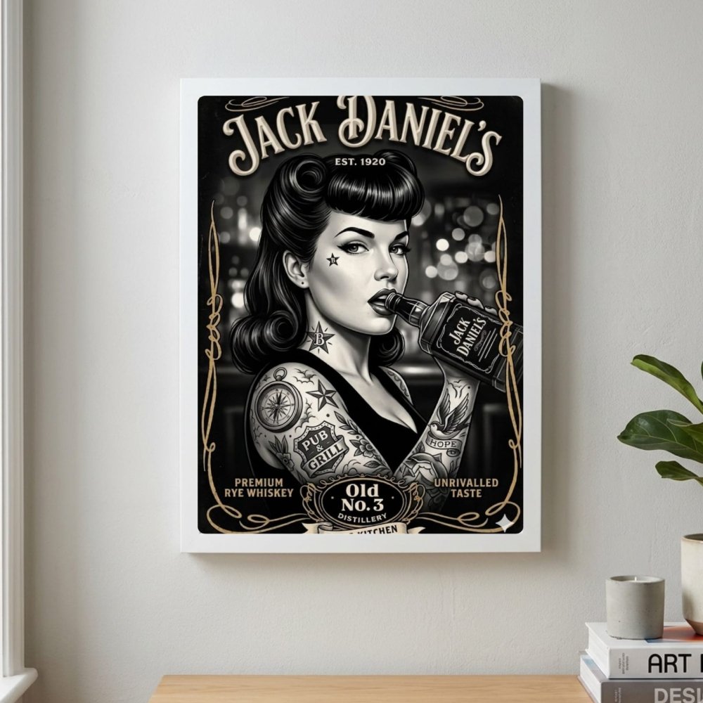 bar and restaurant decoration jack daniel's - Vibes Districtbar and restaurant decoration jack daniel's poster SilverVibes District