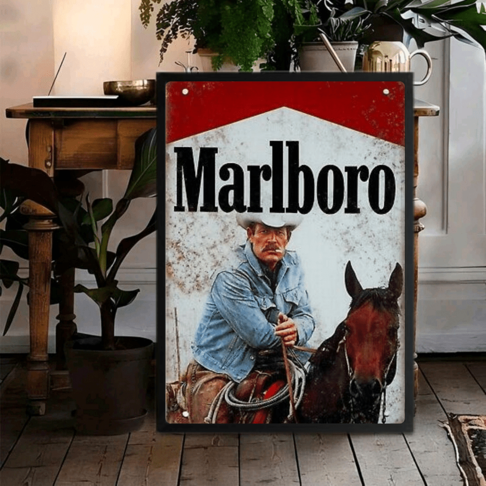 bar and restaurant decoration, marlboro sigarette - Vibes Districtbar and restaurant decoration, marlboro sigarette poster BiancoVibes District