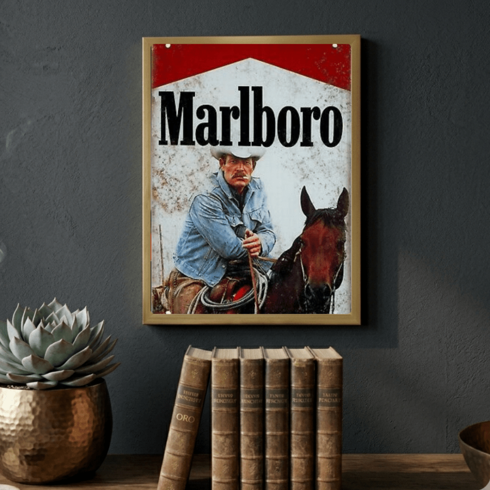 bar and restaurant decoration, marlboro sigarette - Vibes Districtbar and restaurant decoration, marlboro sigarette poster BiancoVibes District