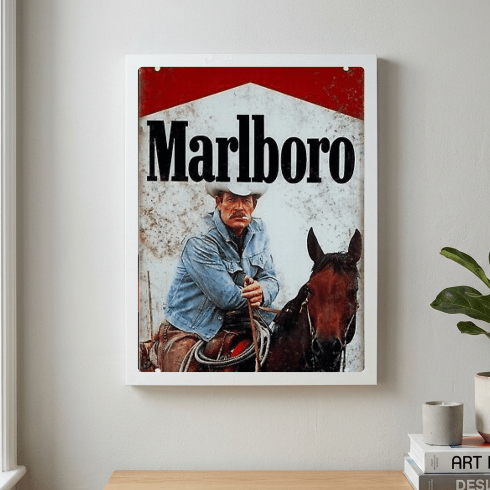 bar and restaurant decoration, marlboro sigarette - Vibes Districtbar and restaurant decoration, marlboro sigarette poster BiancoVibes District