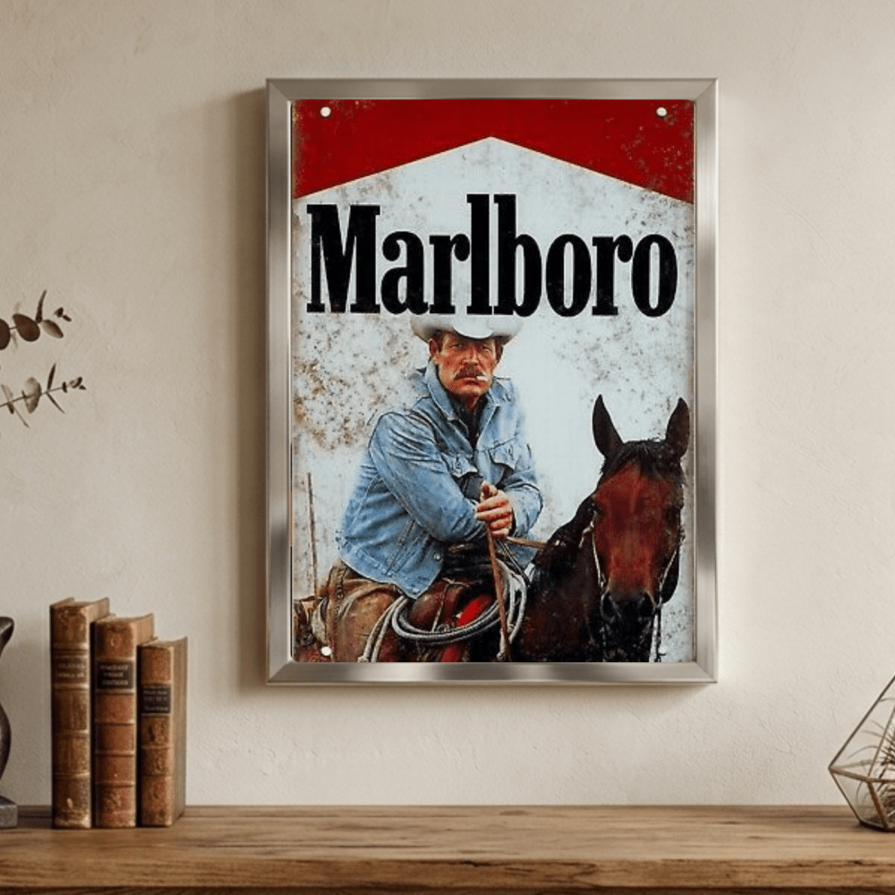 bar and restaurant decoration, marlboro sigarette - Vibes Districtbar and restaurant decoration, marlboro sigarette poster BiancoVibes District
