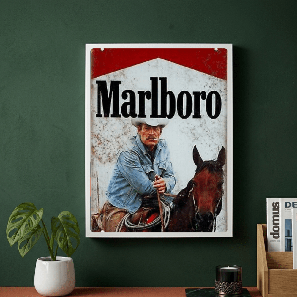 bar and restaurant decoration, marlboro sigarette - Vibes Districtbar and restaurant decoration, marlboro sigarette poster BiancoVibes District