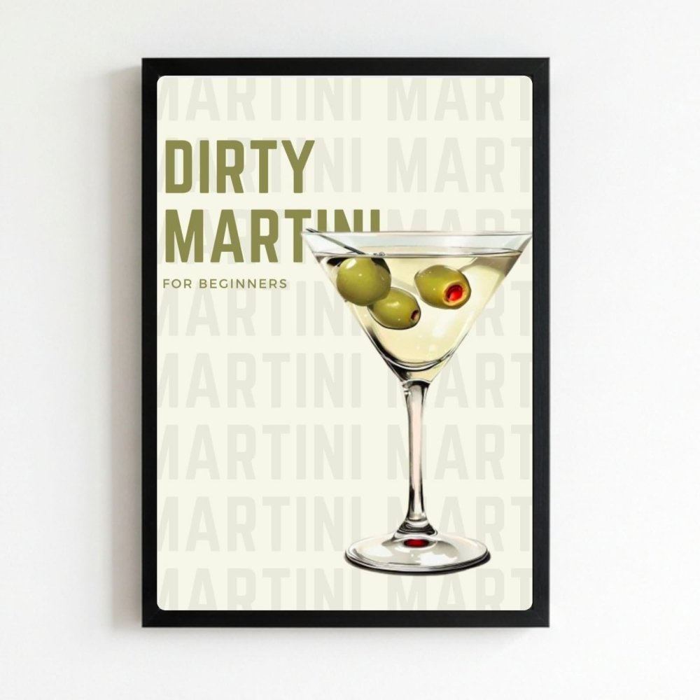 bar and restaurant decoration martini - Vibes Districtbar and restaurant decoration martini poster NeroVibes District