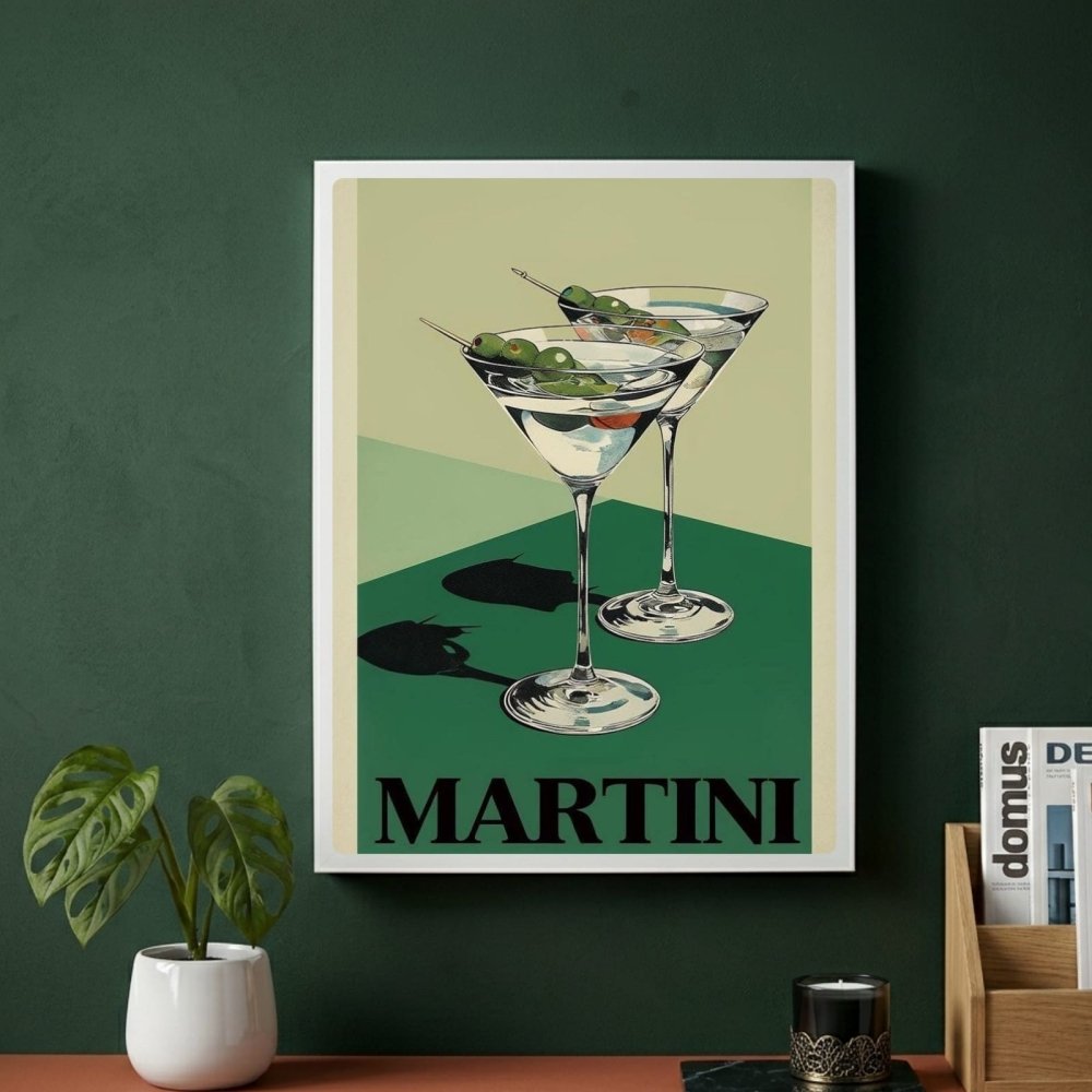 bar and restaurant decoration martini - Vibes Districtbar and restaurant decoration martini poster SilverVibes District