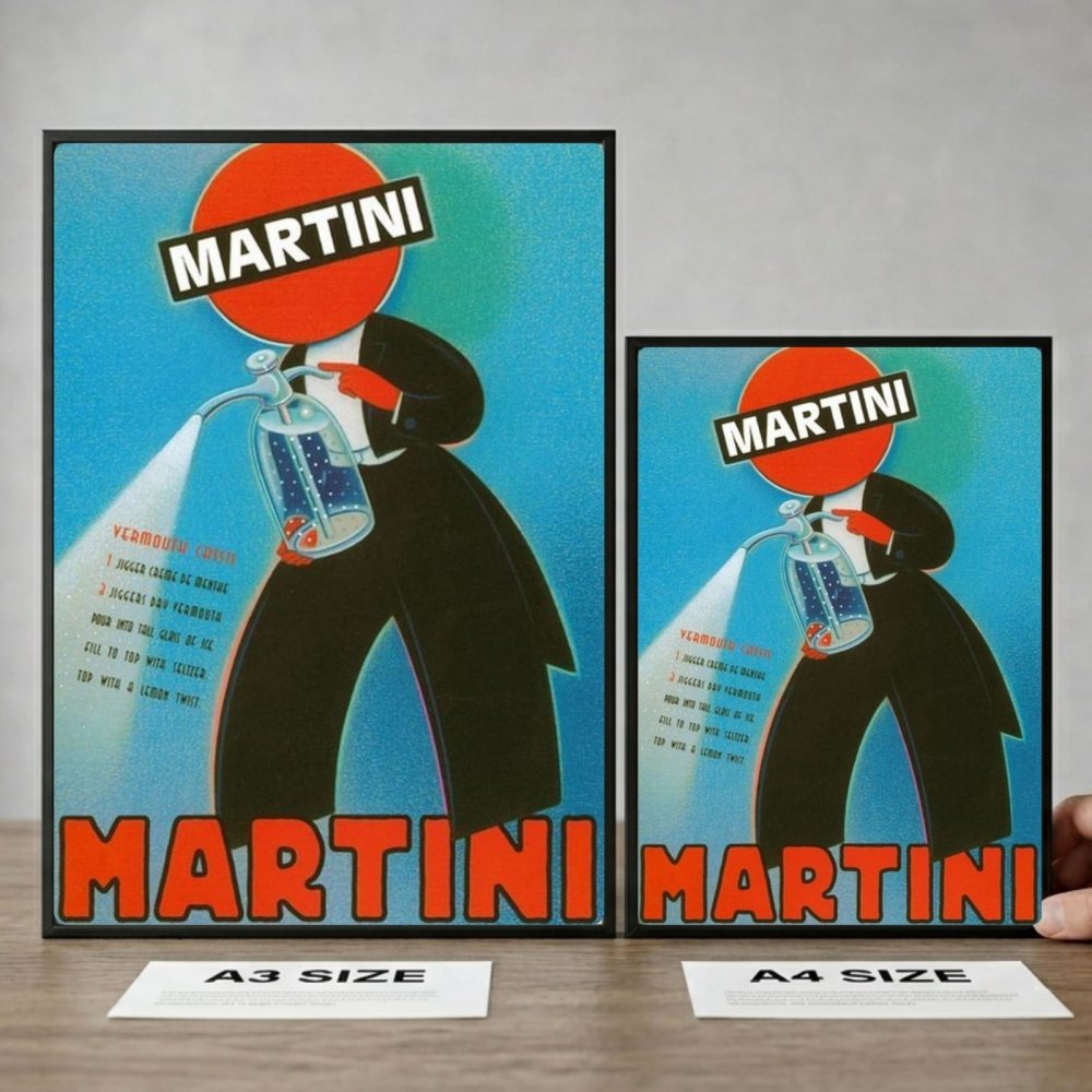bar and restaurant decoration martini - Vibes Districtbar and restaurant decoration martini poster BiancoVibes District