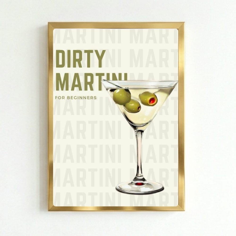 bar and restaurant decoration martini - Vibes Districtbar and restaurant decoration martini poster NeroVibes District