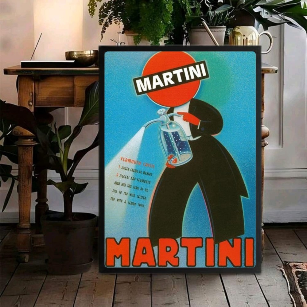 bar and restaurant decoration martini - Vibes Districtbar and restaurant decoration martini poster BiancoVibes District