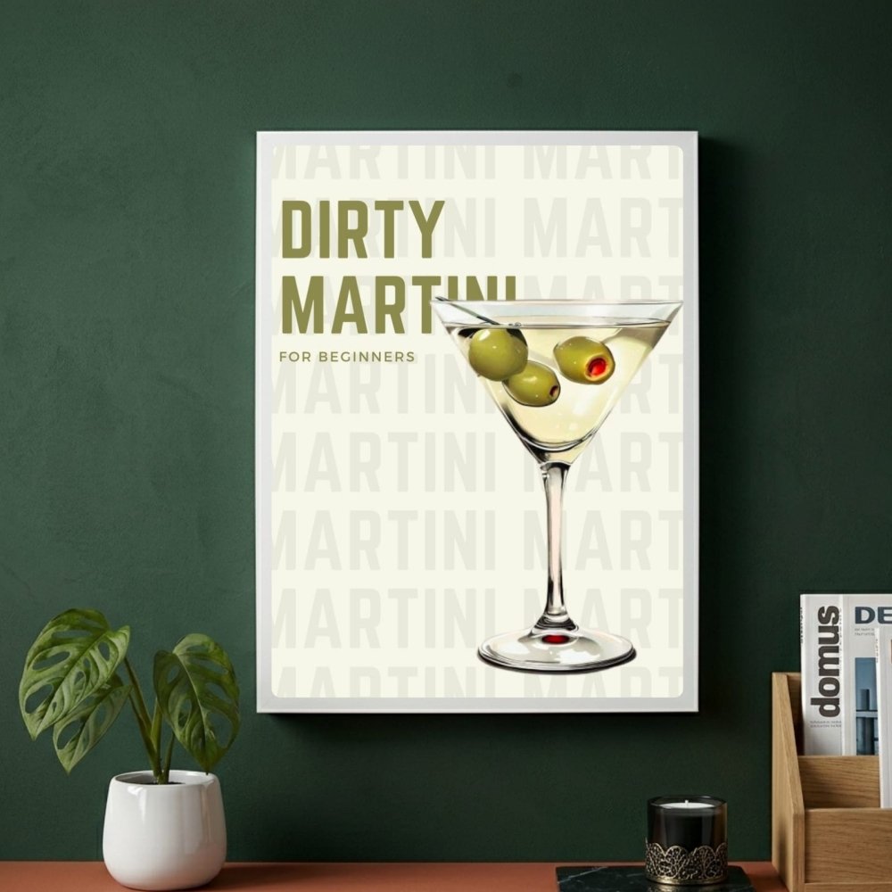 bar and restaurant decoration martini - Vibes Districtbar and restaurant decoration martini poster SilverVibes District
