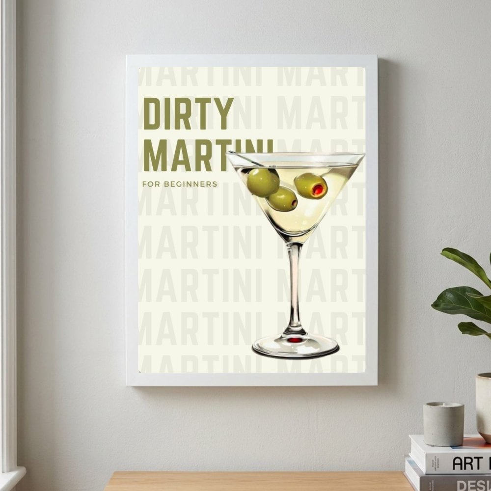 bar and restaurant decoration martini - Vibes Districtbar and restaurant decoration martini poster SilverVibes District