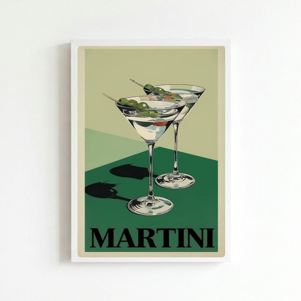 bar and restaurant decoration martini - Vibes Districtbar and restaurant decoration martini poster BiancoVibes District