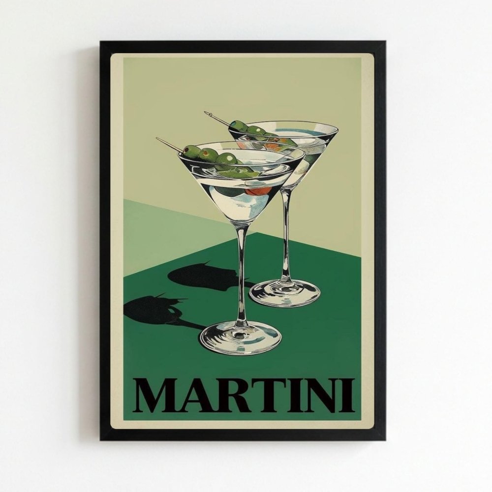 bar and restaurant decoration martini - Vibes Districtbar and restaurant decoration martini poster NeroVibes District