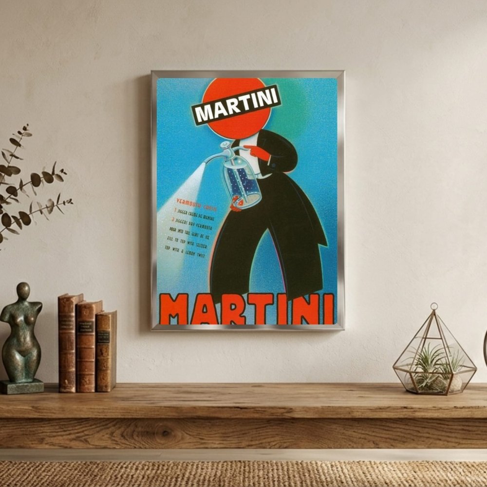 bar and restaurant decoration martini - Vibes Districtbar and restaurant decoration martini poster BiancoVibes District
