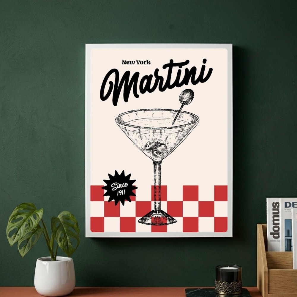 bar and restaurant decoration martini - Vibes Districtbar and restaurant decoration martini poster GoldVibes District