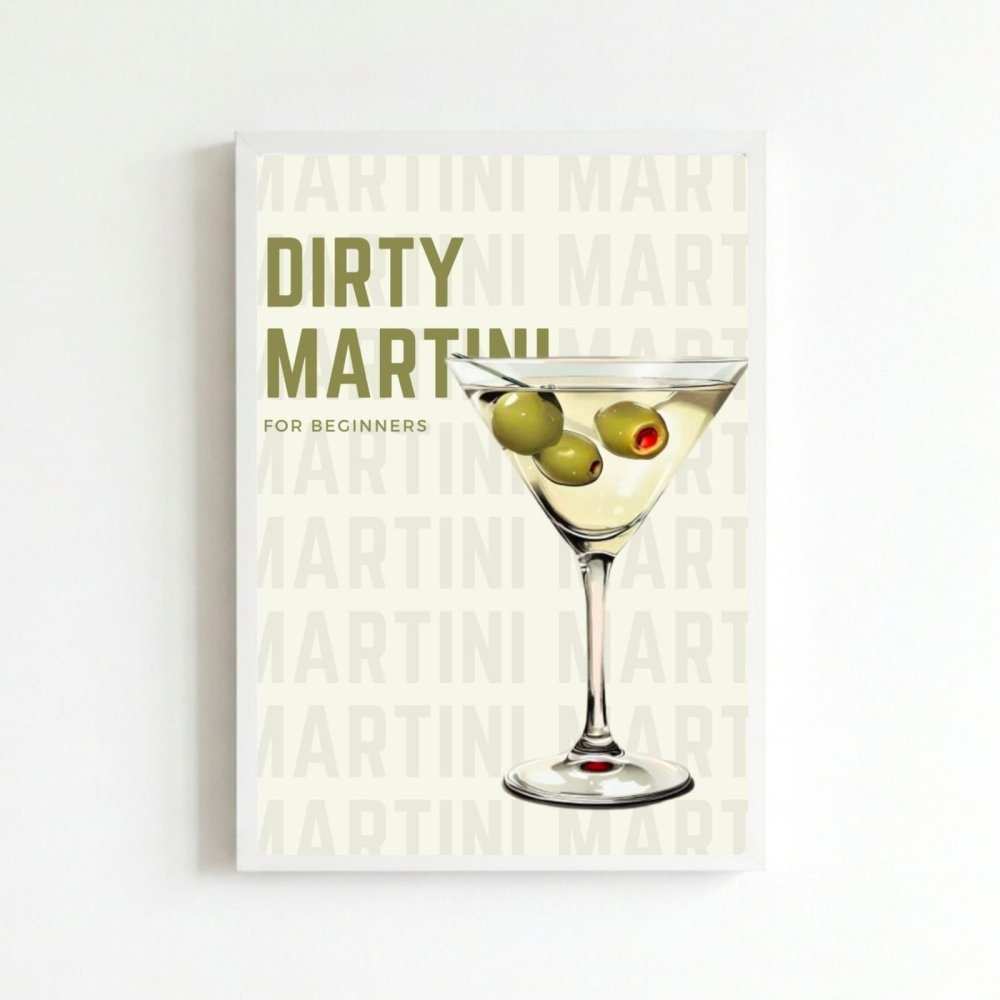 bar and restaurant decoration martini - Vibes Districtbar and restaurant decoration martini poster BiancoVibes District