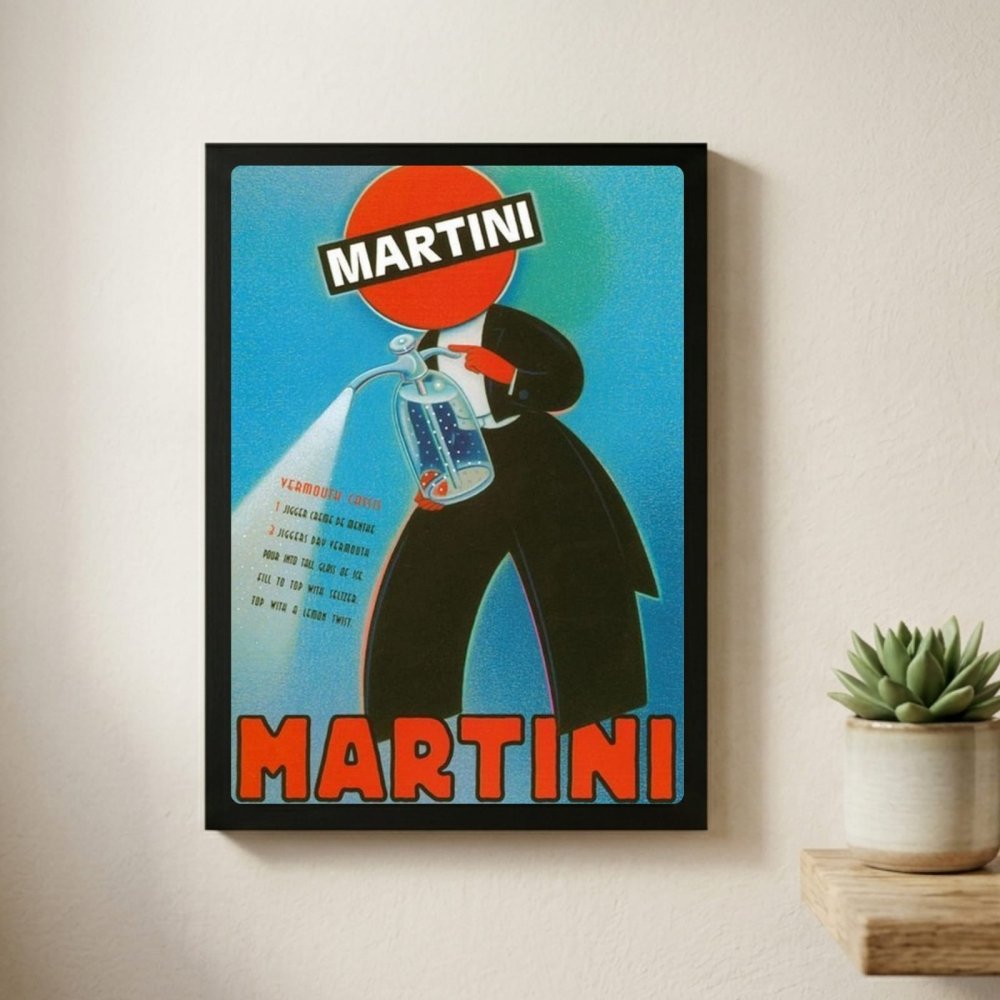 bar and restaurant decoration martini - Vibes Districtbar and restaurant decoration martini poster BiancoVibes District