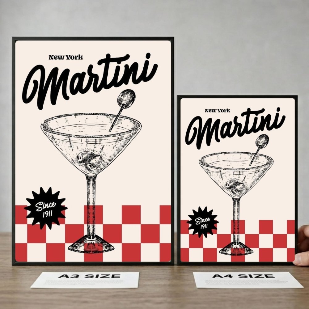 bar and restaurant decoration martini - Vibes Districtbar and restaurant decoration martini poster GoldVibes District