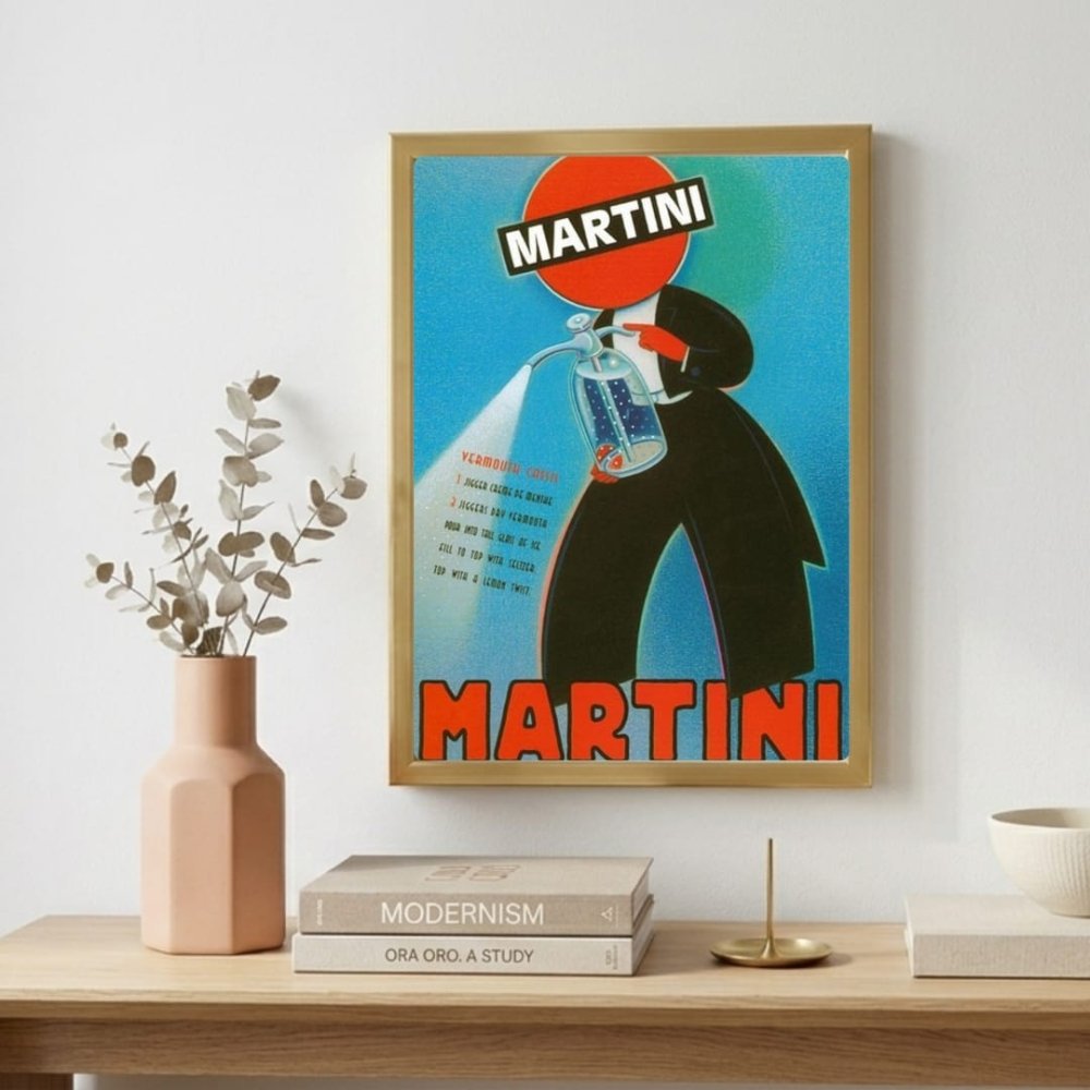 bar and restaurant decoration martini - Vibes Districtbar and restaurant decoration martini poster BiancoVibes District