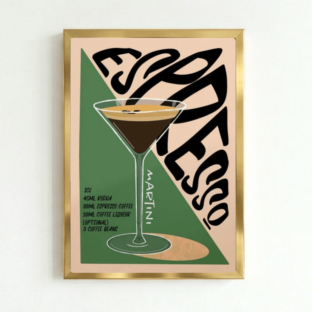 bar and restaurant decoration, martini - Vibes Districtbar and restaurant decoration, martini poster GoldVibes District