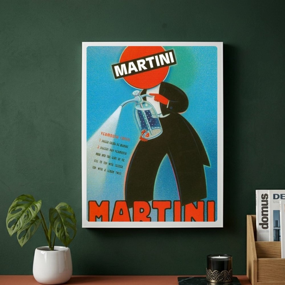 bar and restaurant decoration martini - Vibes Districtbar and restaurant decoration martini poster BiancoVibes District