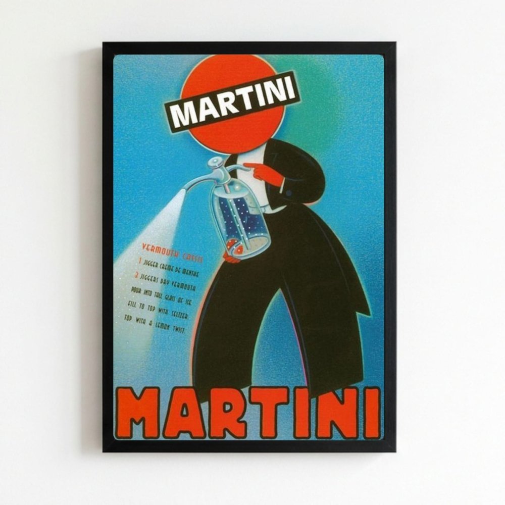 bar and restaurant decoration martini - Vibes Districtbar and restaurant decoration martini poster NeroVibes District