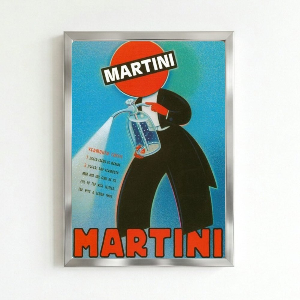 bar and restaurant decoration martini - Vibes Districtbar and restaurant decoration martini poster SilverVibes District