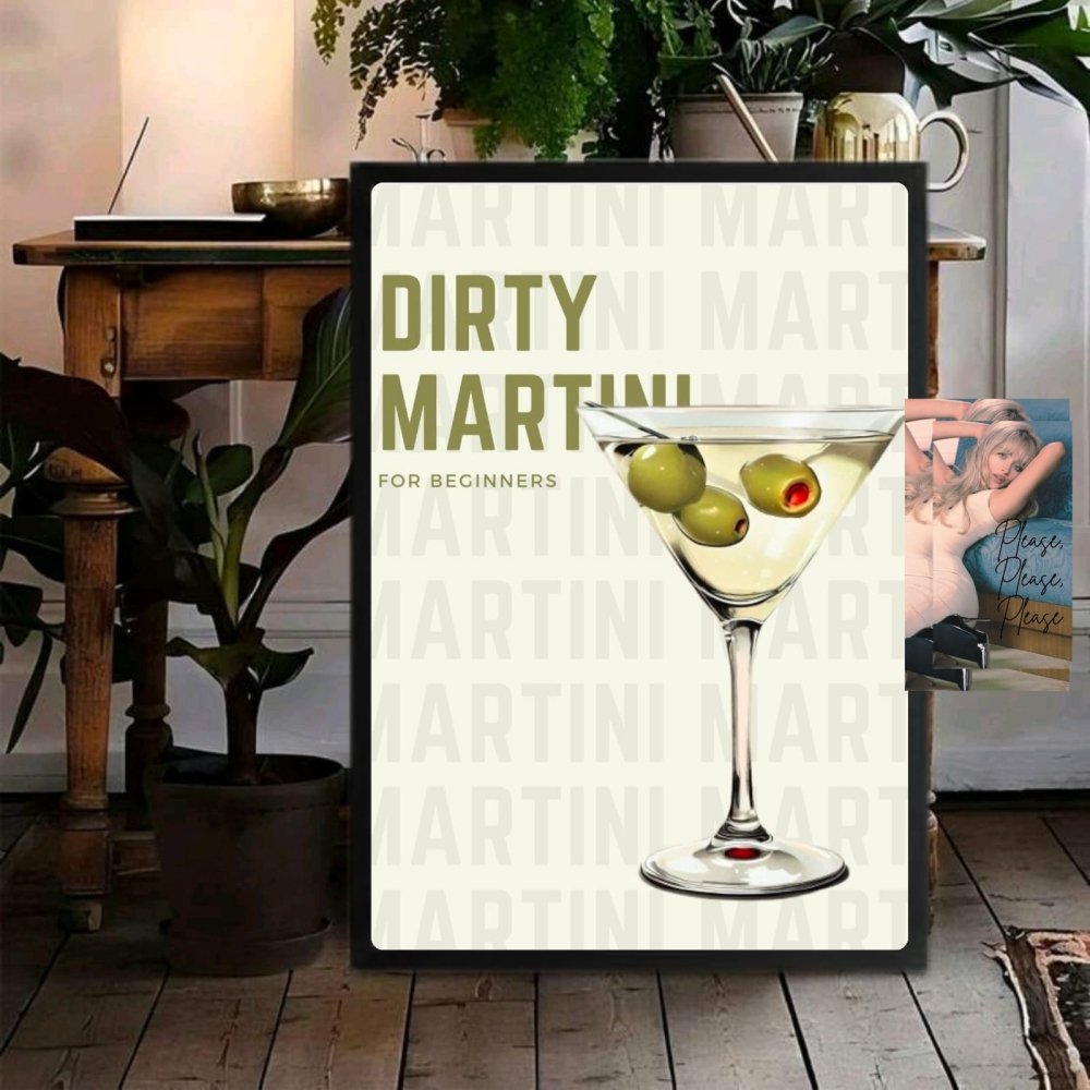 bar and restaurant decoration martini - Vibes Districtbar and restaurant decoration martini poster SilverVibes District
