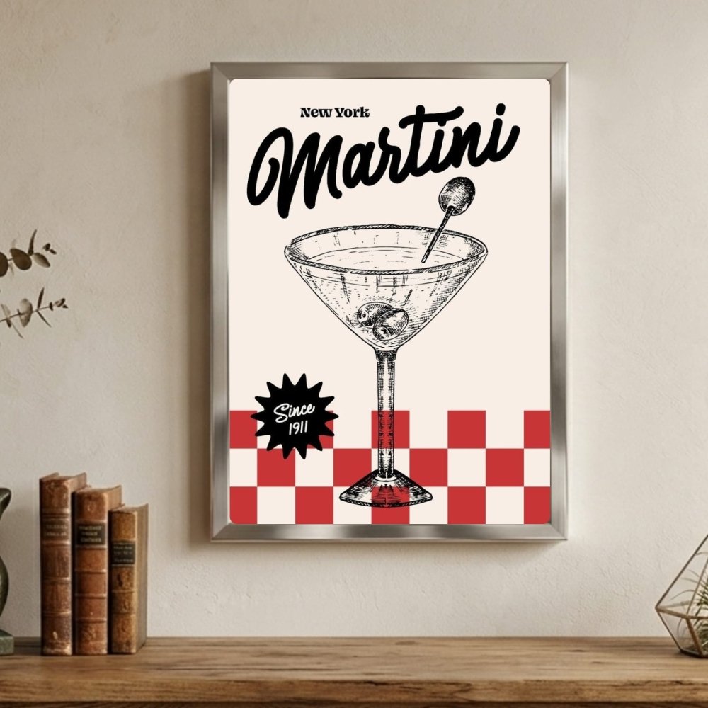 bar and restaurant decoration martini - Vibes Districtbar and restaurant decoration martini poster GoldVibes District