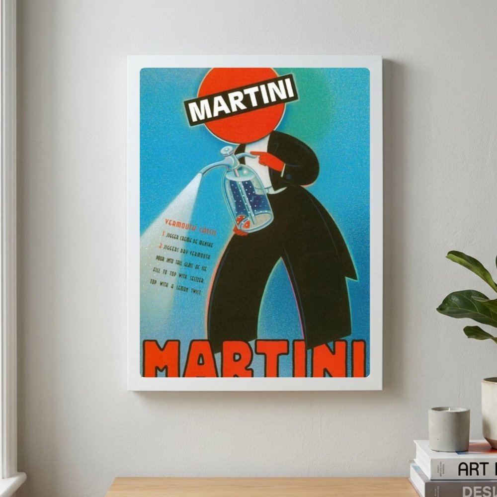 bar and restaurant decoration martini - Vibes Districtbar and restaurant decoration martini poster BiancoVibes District