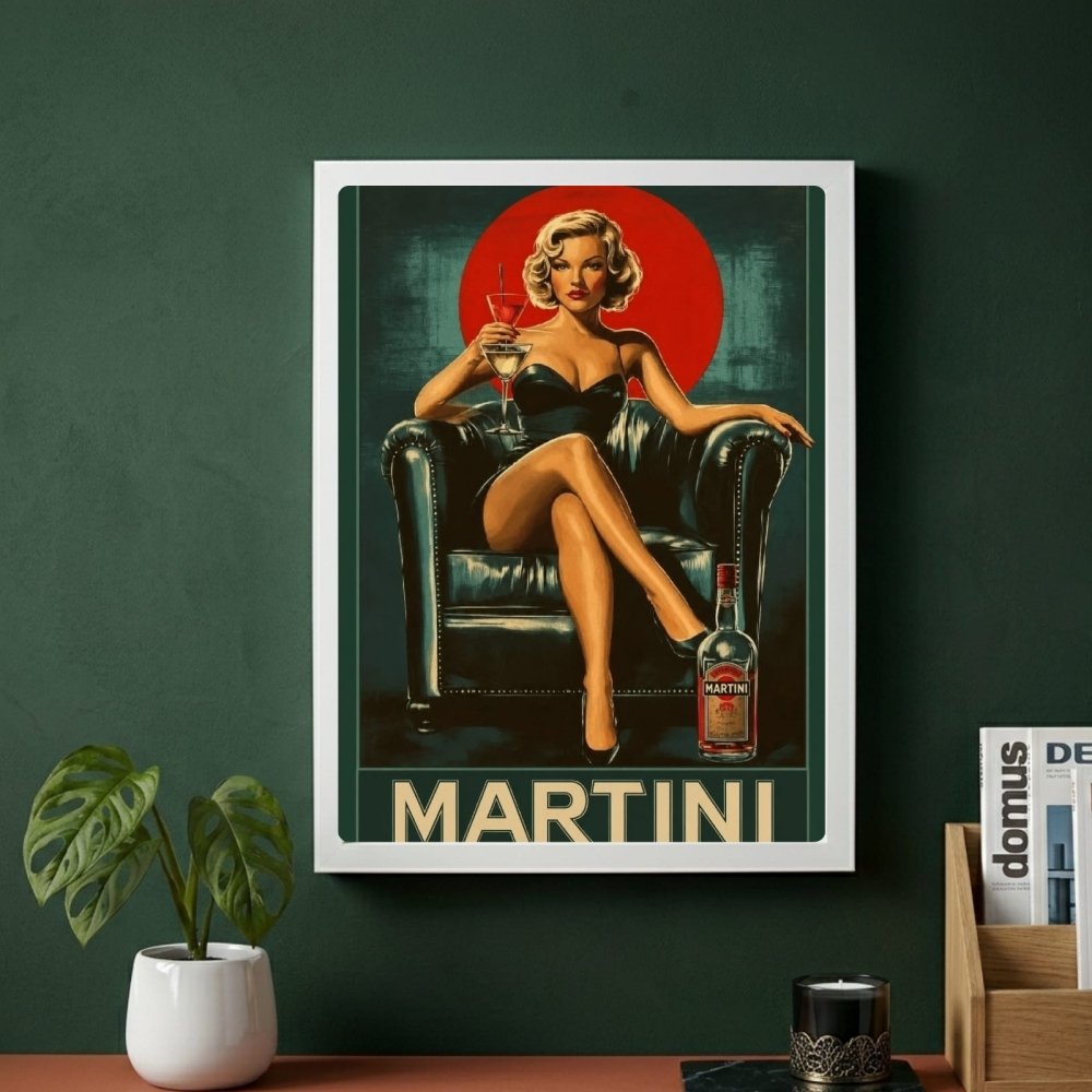bar and restaurant decoration, martini marilyn monroe - Vibes Districtbar and restaurant decoration, martini marilyn monroe poster GoldVibes District