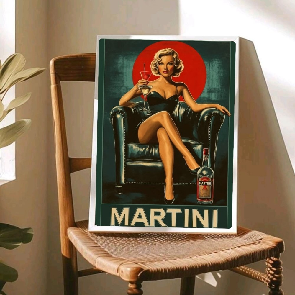 bar and restaurant decoration, martini marilyn monroe - Vibes Districtbar and restaurant decoration, martini marilyn monroe poster GoldVibes District