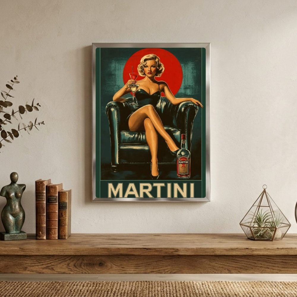 bar and restaurant decoration, martini marilyn monroe - Vibes Districtbar and restaurant decoration, martini marilyn monroe poster GoldVibes District