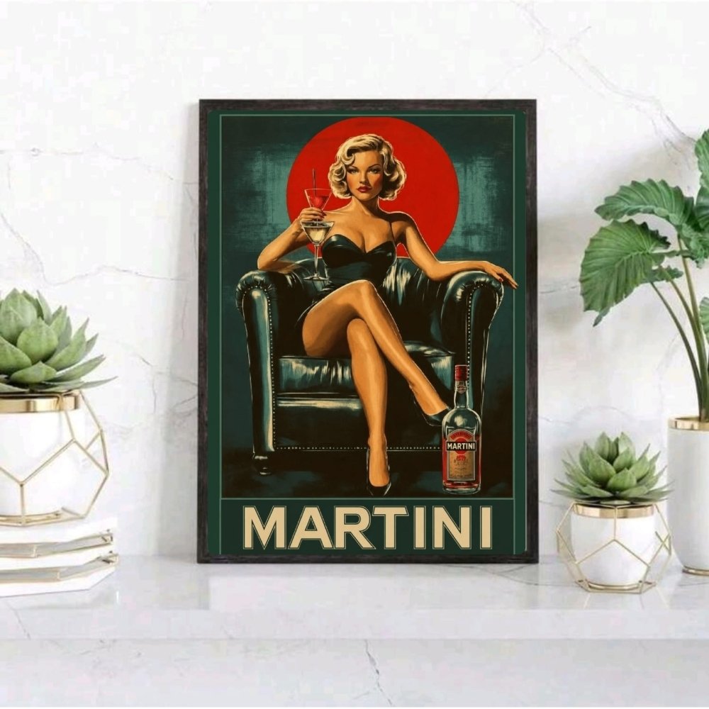 bar and restaurant decoration, martini marilyn monroe - Vibes Districtbar and restaurant decoration, martini marilyn monroe poster GoldVibes District